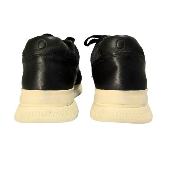 O By Everlane The Trainer Black Leather Suede Sneaker F10/M8 Unisex Athleisure - Picture 6 of 9